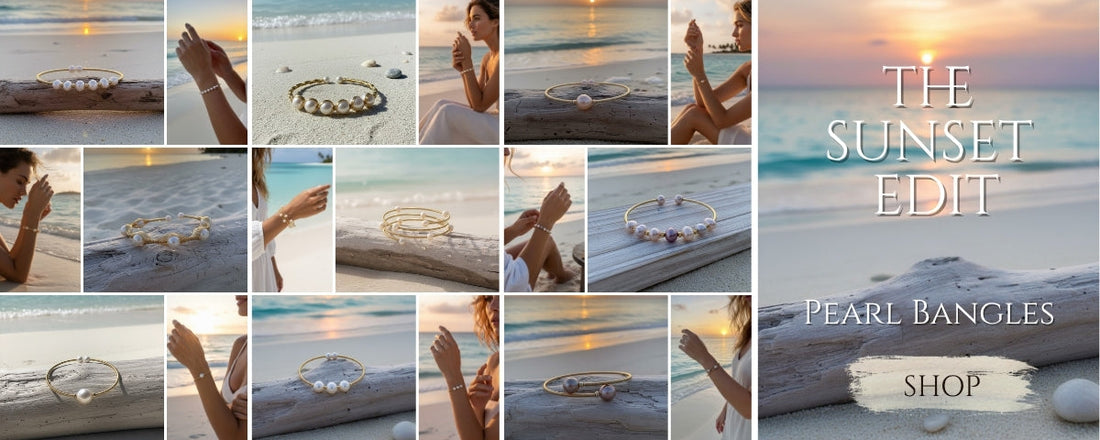 The Sunset Edit - Pearl Bangles