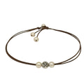 photo of Wendy Mignot Signature OM Hamsa Pearl and Leather Necklace