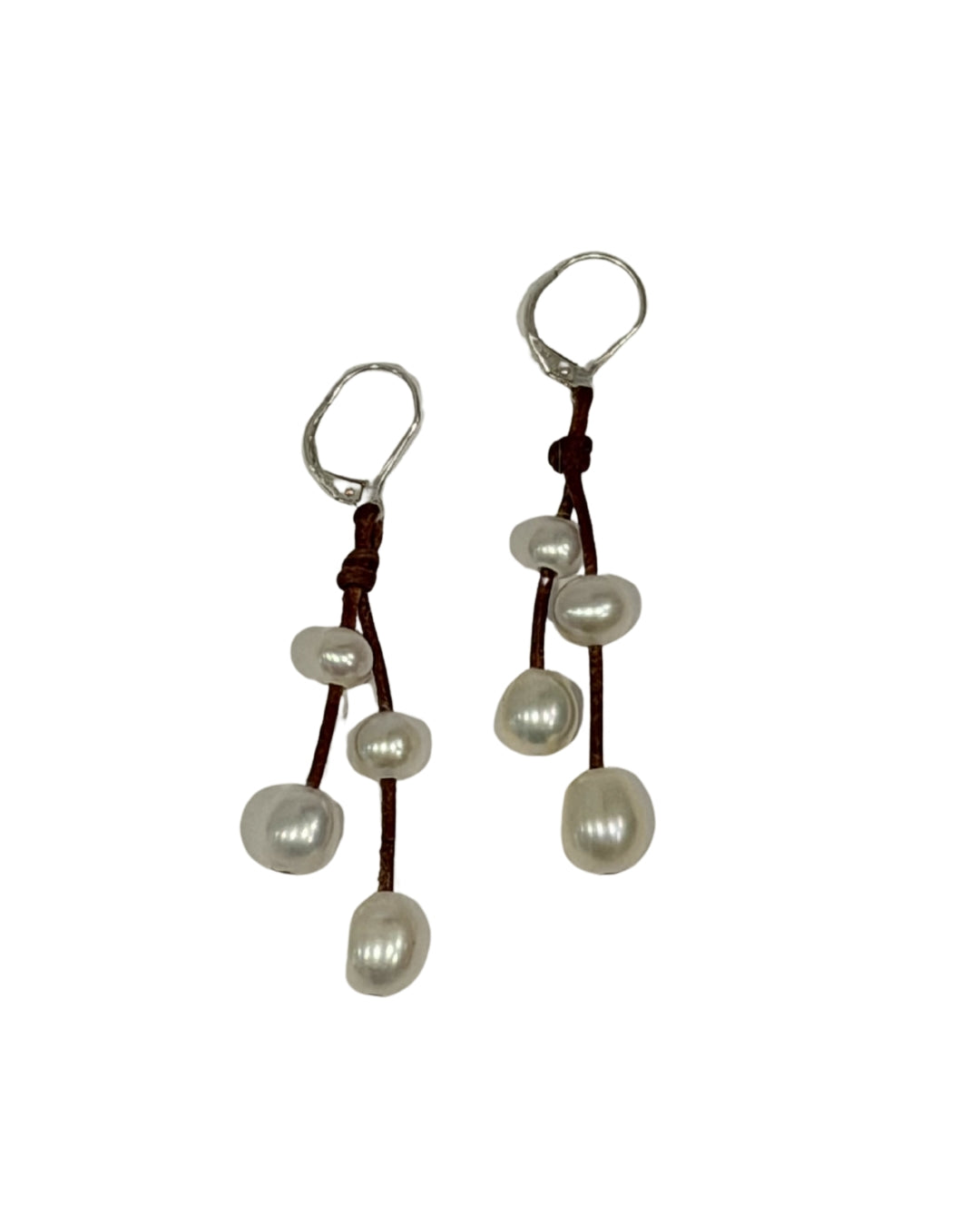 Wendy Mignot Freshwater Pearl Music Earrings-White