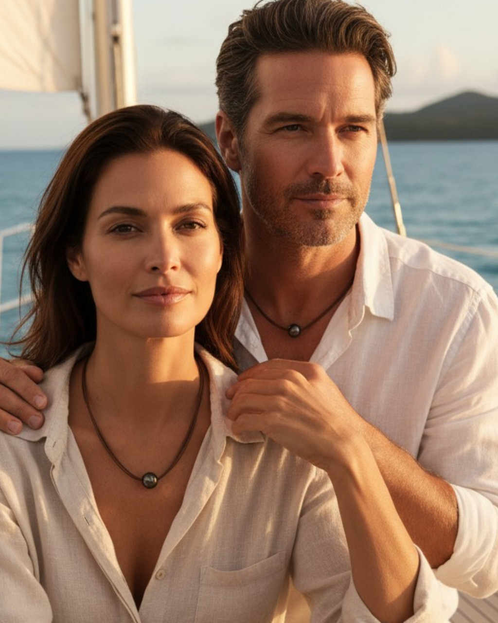 Wendy Mignot Zak Tahitian Pearl and Leather Necklace
