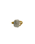Adjustable Square Pearl Lepine Ring