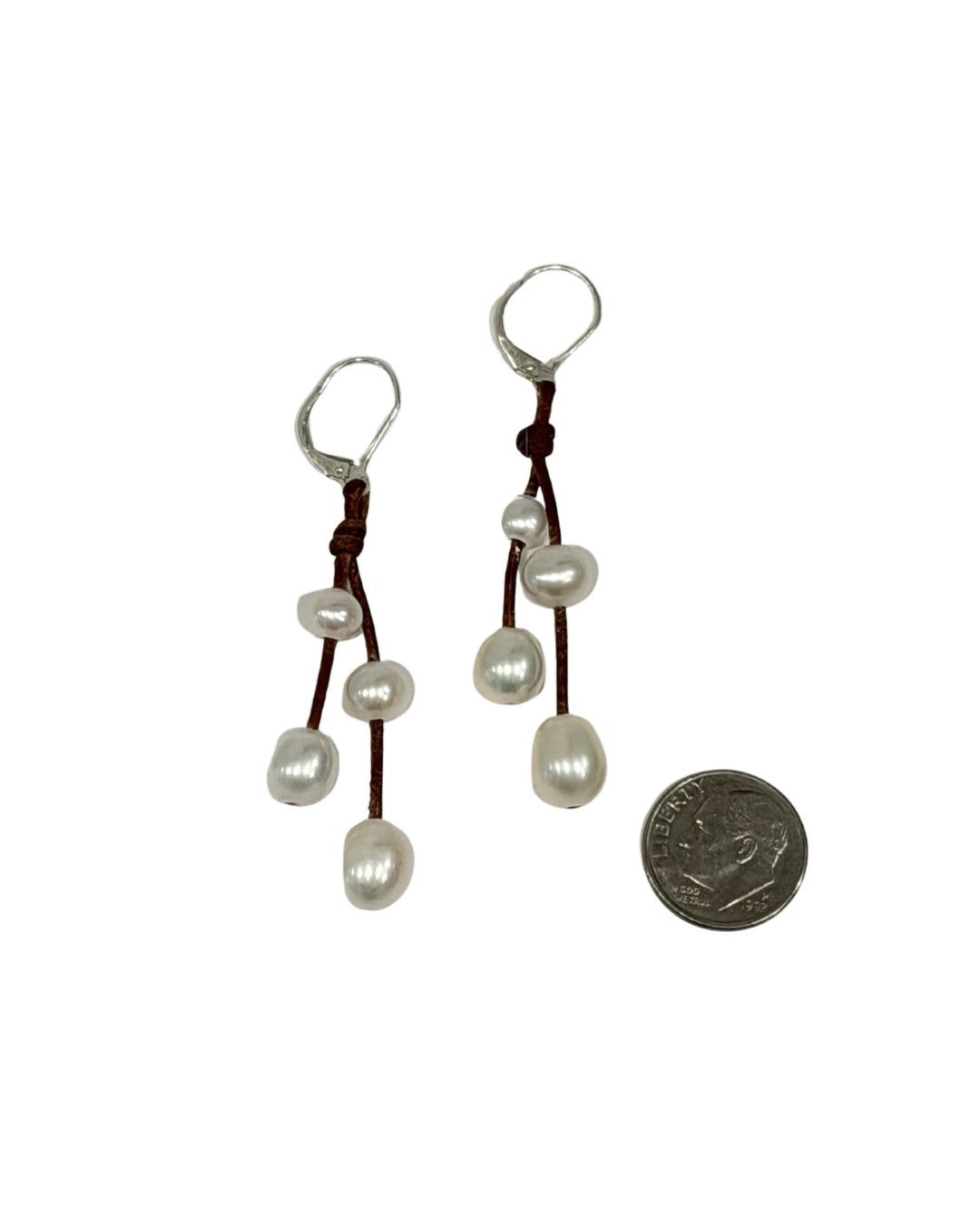 Wendy Mignot Freshwater Pearl Music Earrings-White