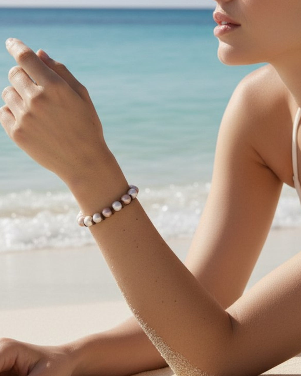 Wendy Mignot All Around the World Freshwater Pearl and Leather Bracelet Multi