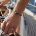 Wendy Mignot Bora Bora Single Tahitian Pearl and Leather Bracelet