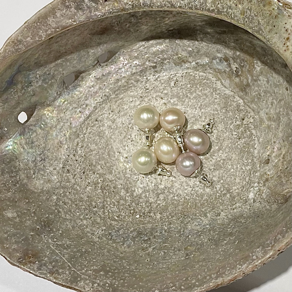 Wendy Mignot Juliette Pearl Round Stud Earrings 11mm White