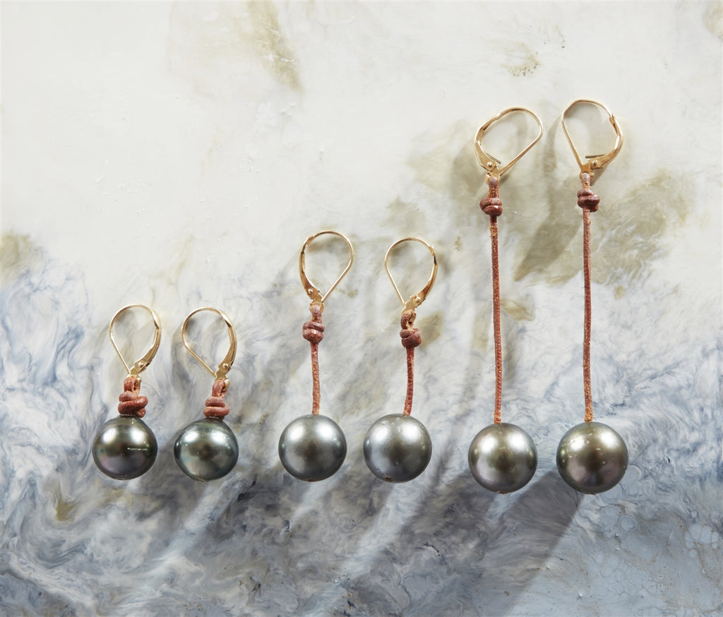 Bora Bora Single Tahitian Pearl Earrings