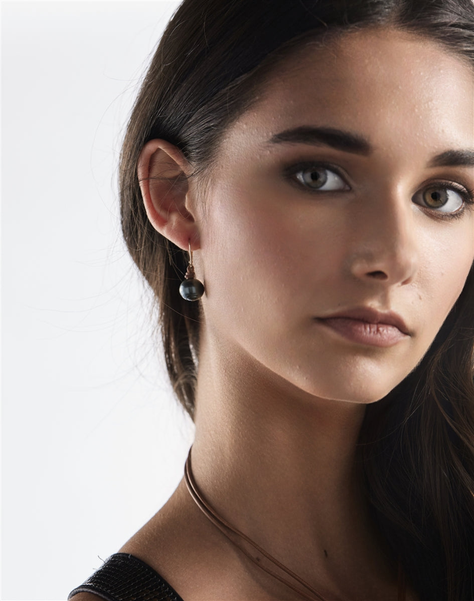 Bora Bora Single Tahitian Pearl Earrings