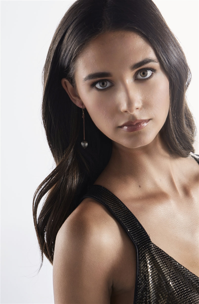 Bora Bora Single Tahitian Pearl Earrings II