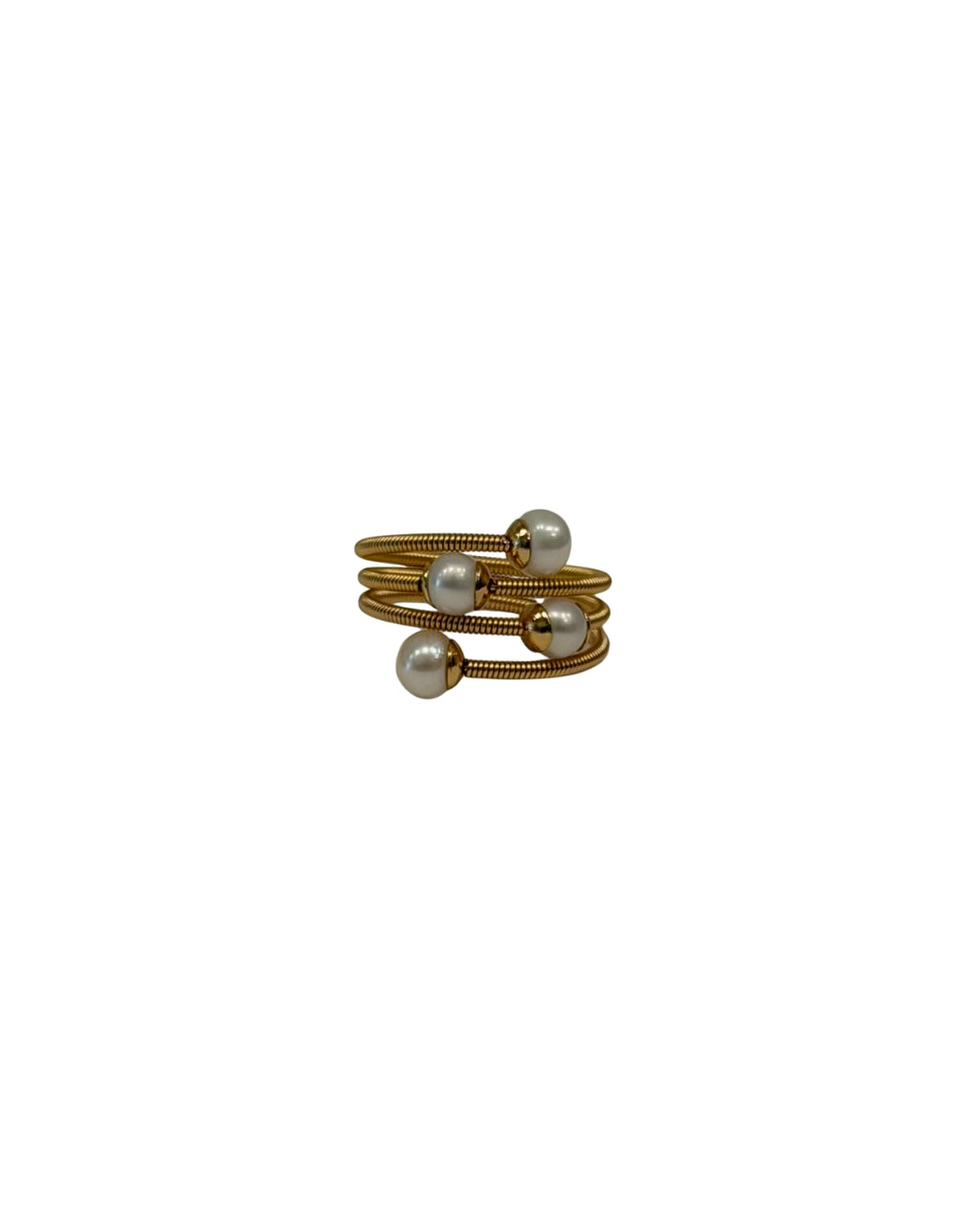 Adjustable Four Pearl Marisot Wrap Ring