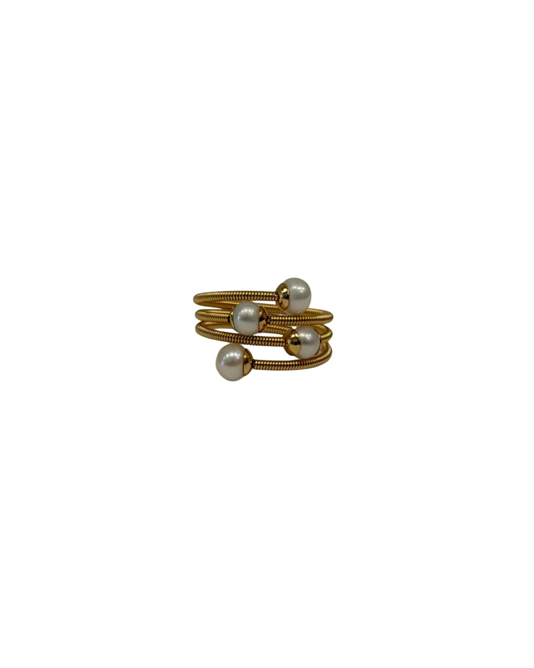 Adjustable Four Pearl Marisot Wrap Ring