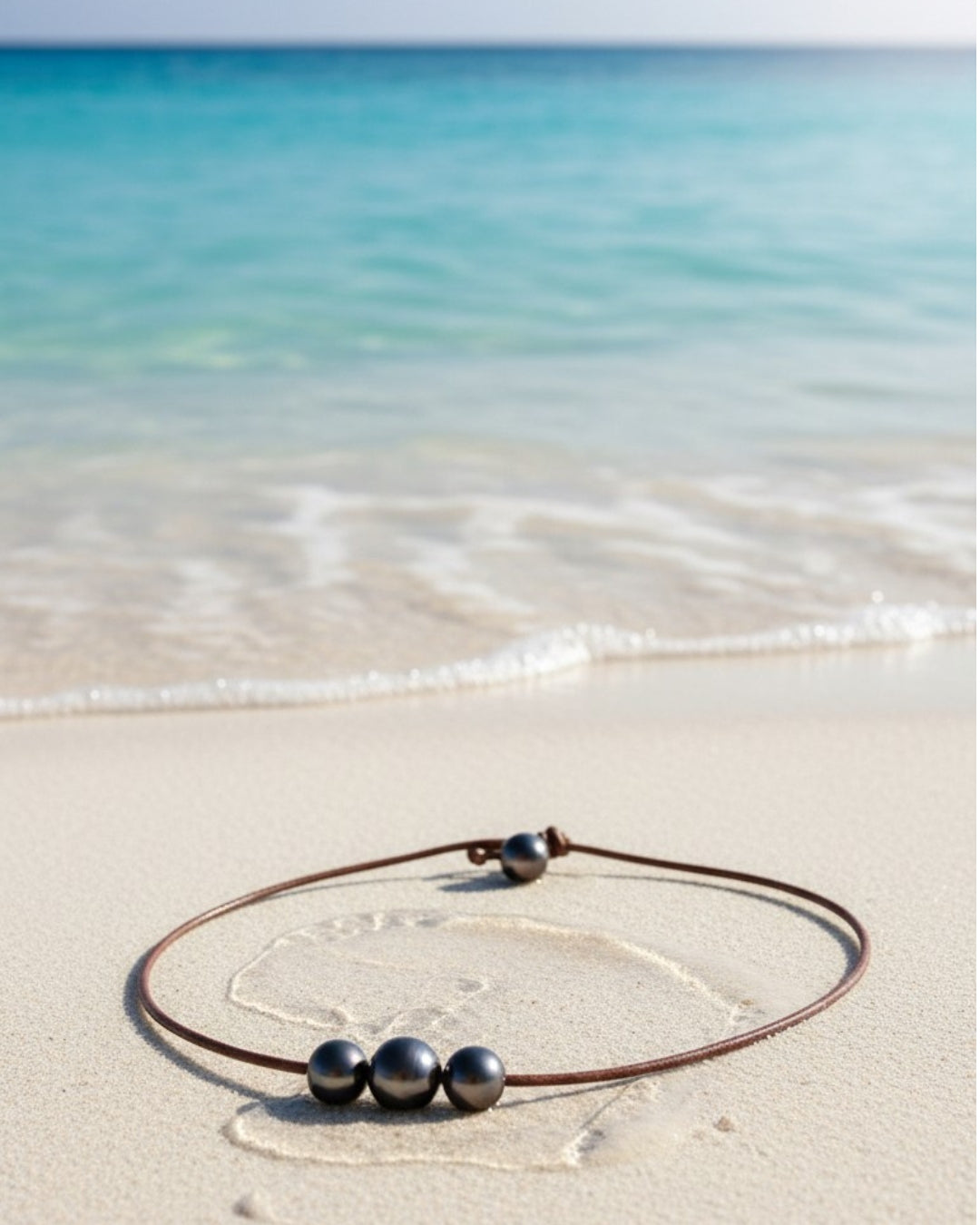 Wendy Mignot Tahitian Pearl and Leather Deluxe Daisy Necklace