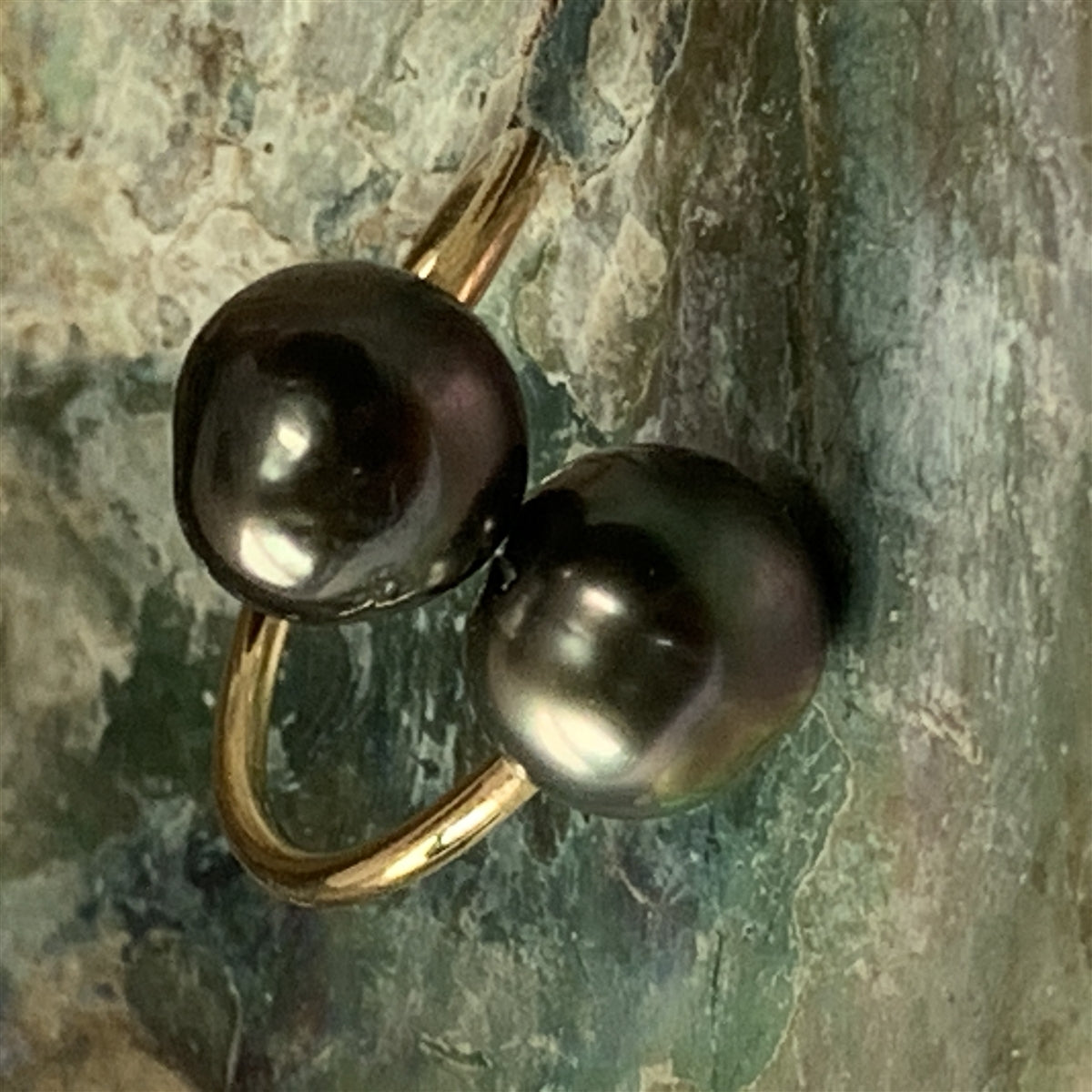 Ohana Tahitian Pearl Single Wrap 14k Gold Filled Ring