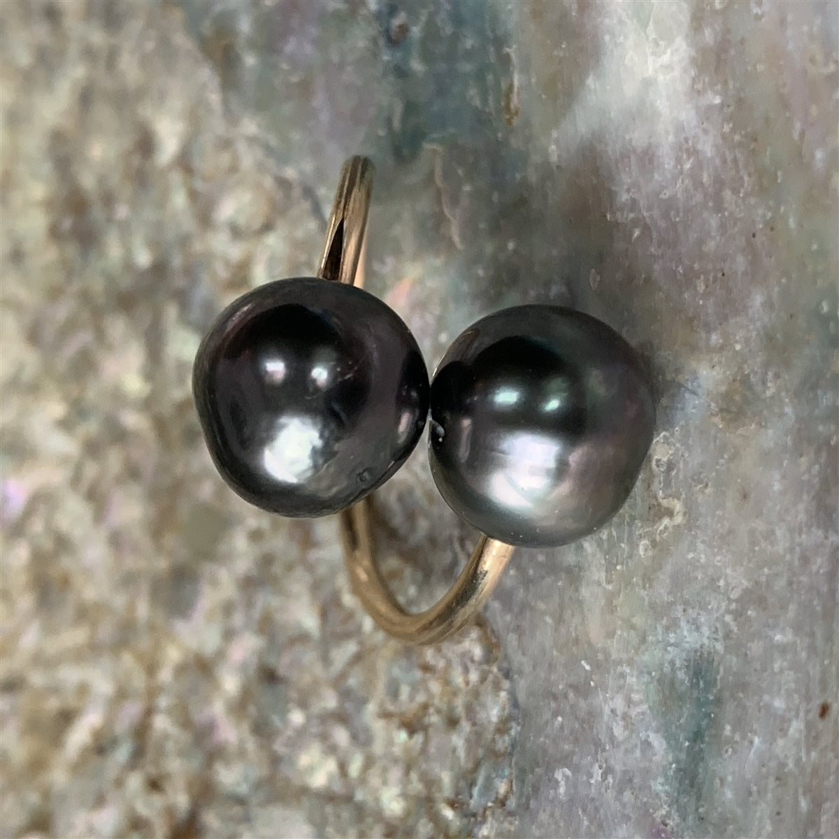 Ohana Tahitian Pearl Single Wrap 14k Gold Filled Ring