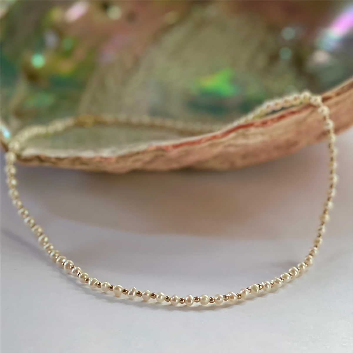 Baracoa All Around 14k Gold-Filled Bead Necklace with  Freshwater Pearls