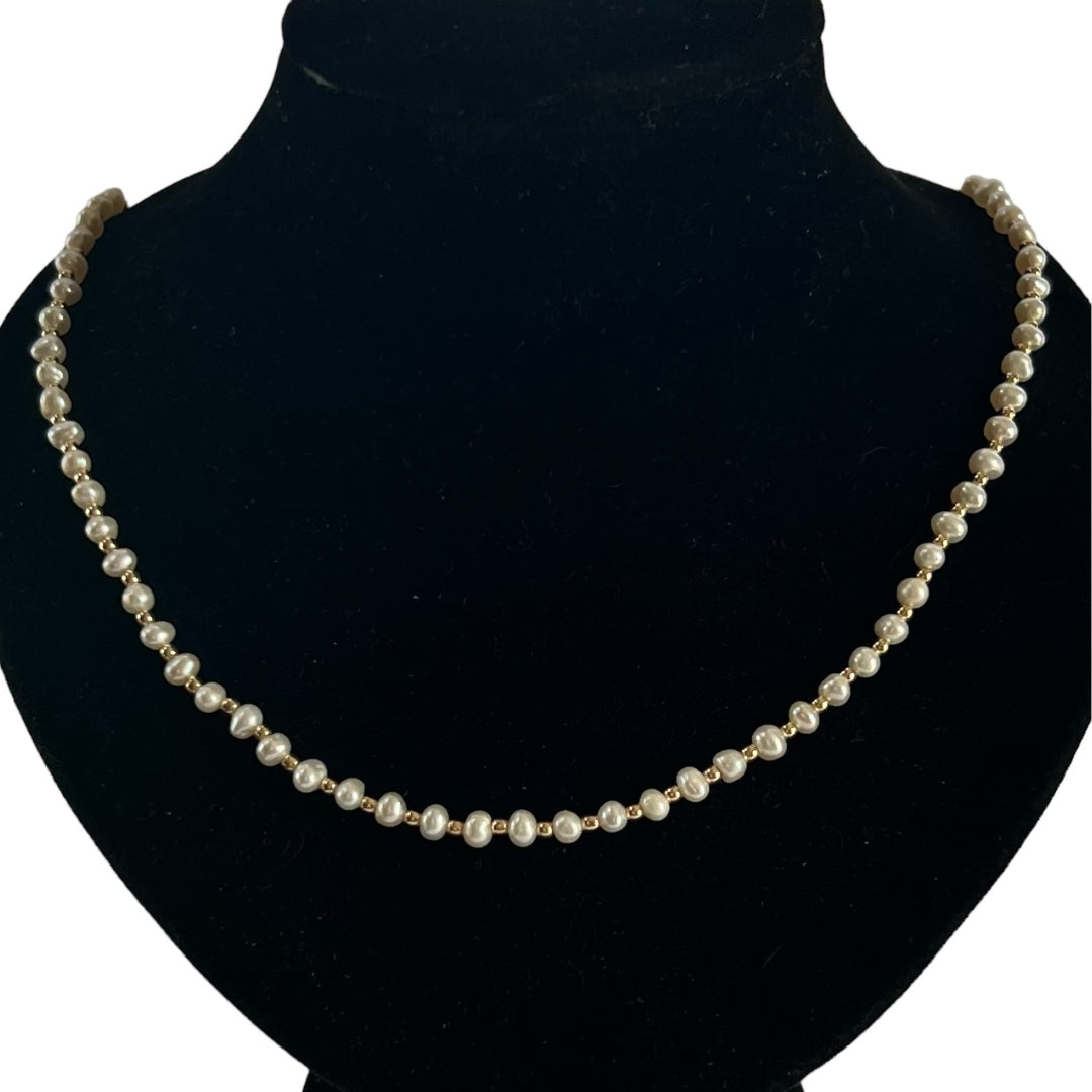 Baracoa All Around 14k Gold-Filled Bead Necklace with  Freshwater Pearls