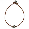 photo of Wendy Mignot Baby Single Tahitian Pearl and Leather Necklace