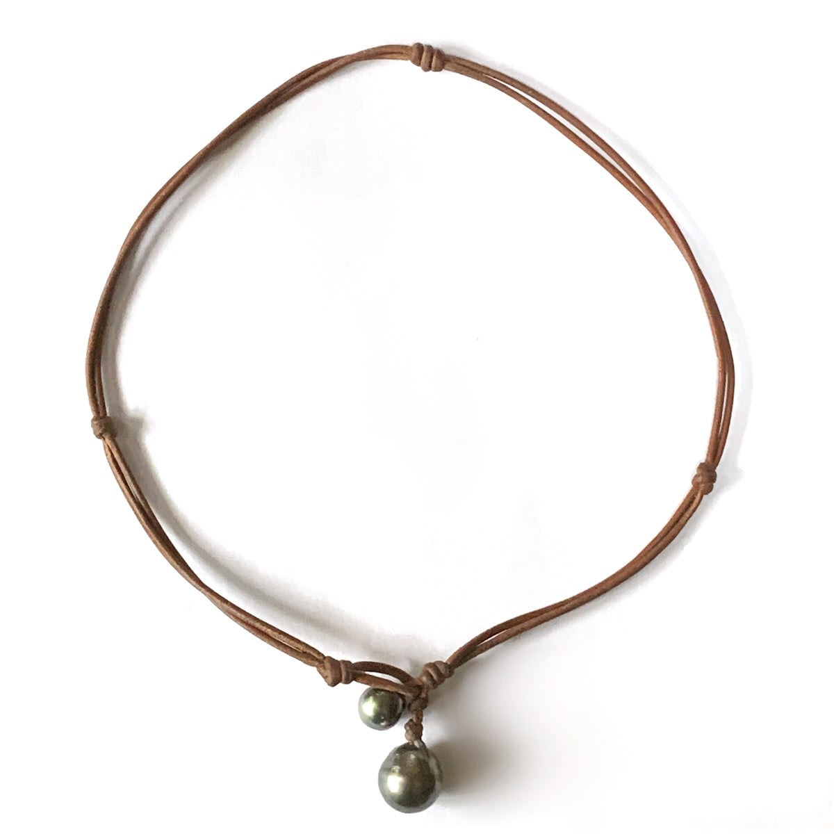 Carter Noir Tahitian Pearl Necklace by Designer Wendy Mignot