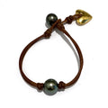 Heart & Soul Freshwater Pearl and Gold Heart Bracelet by Wendy Mignot