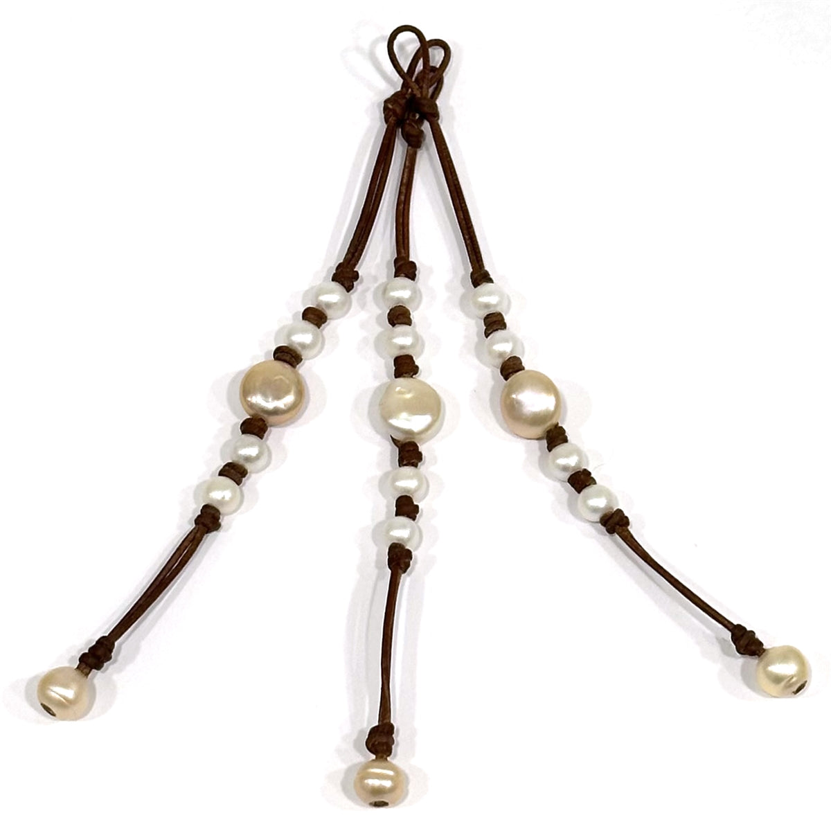 Wendy Mignot Freshwater Pearl and Leather Sunlight Bracelet
