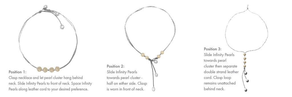 Wendy Mignot Versatile Eight Freshwater Pearl and Leather Necklace White
