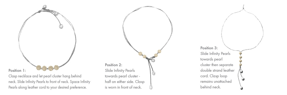 Wendy Mignot Versatile Eight Freshwater Pearl and Leather Necklace White
