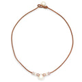 Wendy Mignot Lilly Freshwater Pearl and Leather Necklace