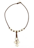 Maiko Freshwater Necklace White by Wendy Mignot