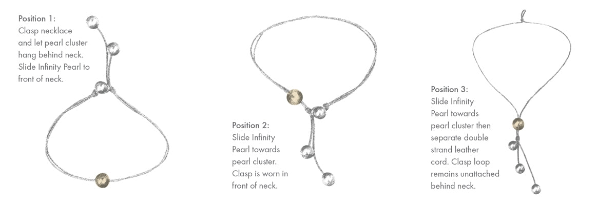 Wendy Mignot Signature OM Hamsa Pearl and Leather Necklace
