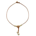 photo of Wendy Mignot Synergy Freshwater Pearl and Leather Necklace