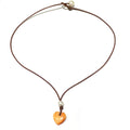 Amour Atlantic Lions Paw Shell Heart Necklace
