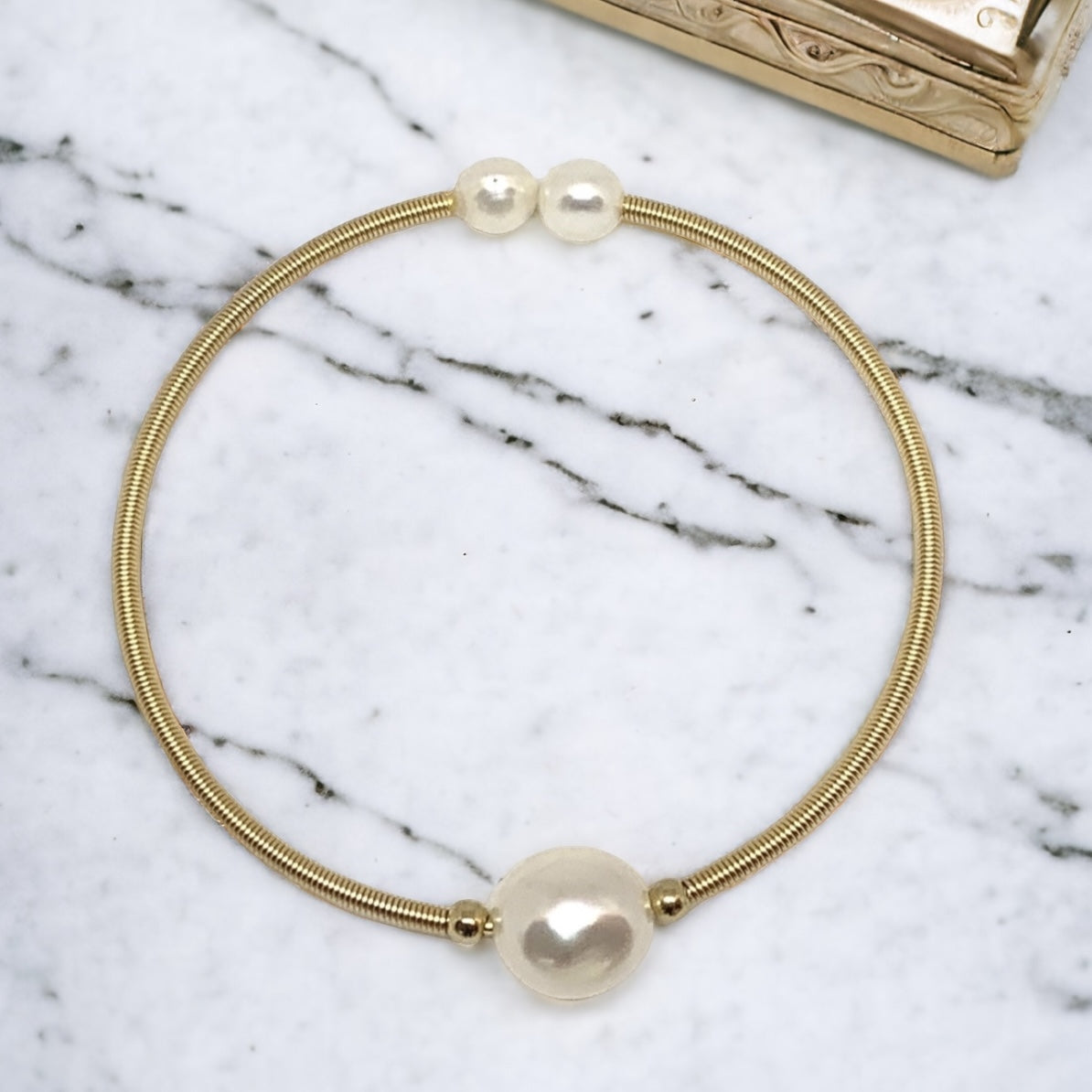 Wendy Mignot | Cezanne Single Pearl Bangle Bracelet – Wendy Mignot