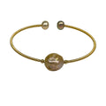 Wendy Mignot Cezanne Single Pearl Brass Bangle