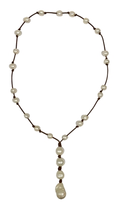 Jennifer All Baroque Freshwater Pearl Necklace